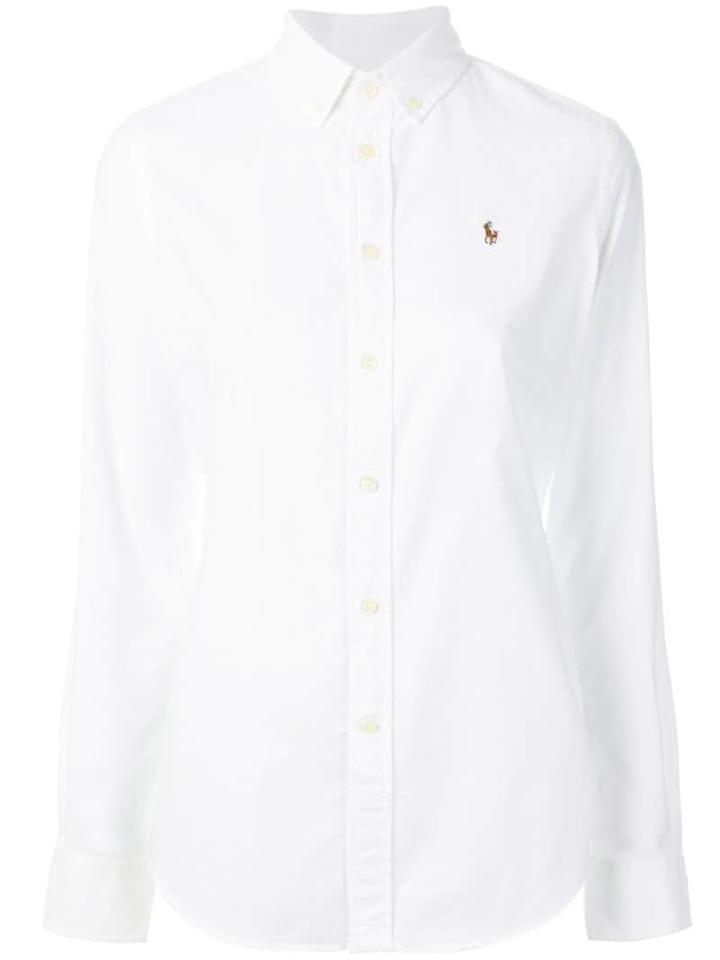 Polo Ralph Lauren Button Down Slim-fit Shirt - White