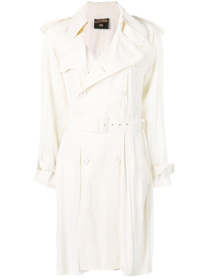 Jean Paul Gaultier Vintage 1990's Trench Coat - White