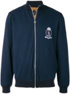 Billionaire Crest Bomber Jacket - Blue