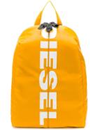 Diesel Logo Print Backpack - Orange