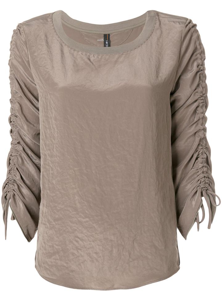 Marc Cain Ruched Sleeve Jumper - Grey