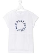 Dkny Kids Dkny Future Is Now Print T-shirt - White