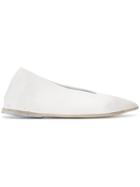 Marsèll Pointed Ballerina Pumps - White