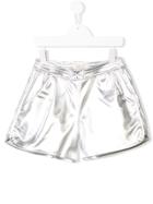 Andorine Teen Metallic Shorts - Silver