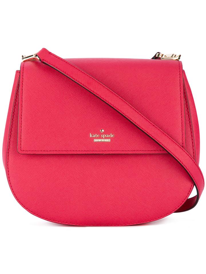 Kate Spade - Saddle Shoulder Bag - Women - Calf Leather - One Size, Pink/purple, Calf Leather