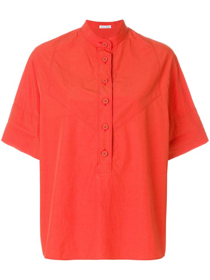 Tomas Maier Airy Poplin Shirt - Yellow & Orange