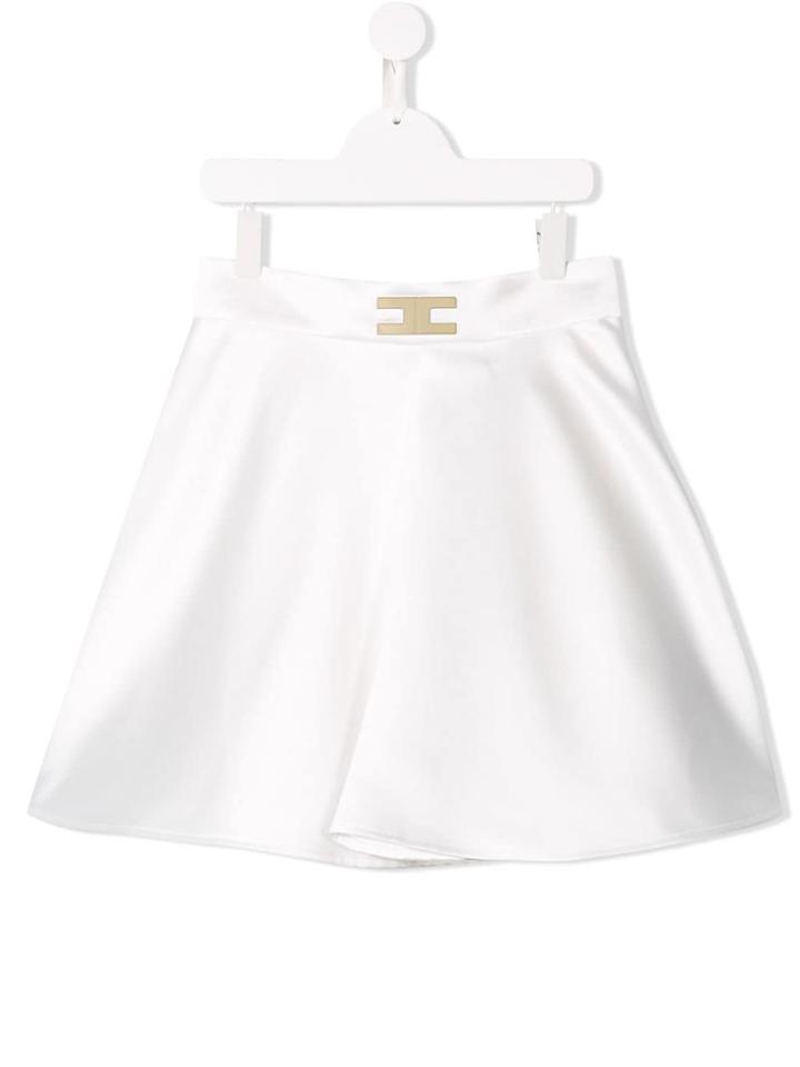 Elisabetta Franchi La Mia Bambina Teen Flared A-line Mini Skirt -