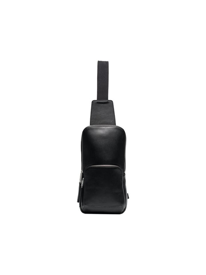 1017 Alyx 9sm Black Rollercoaster Buckle Leather Crossbody Bag