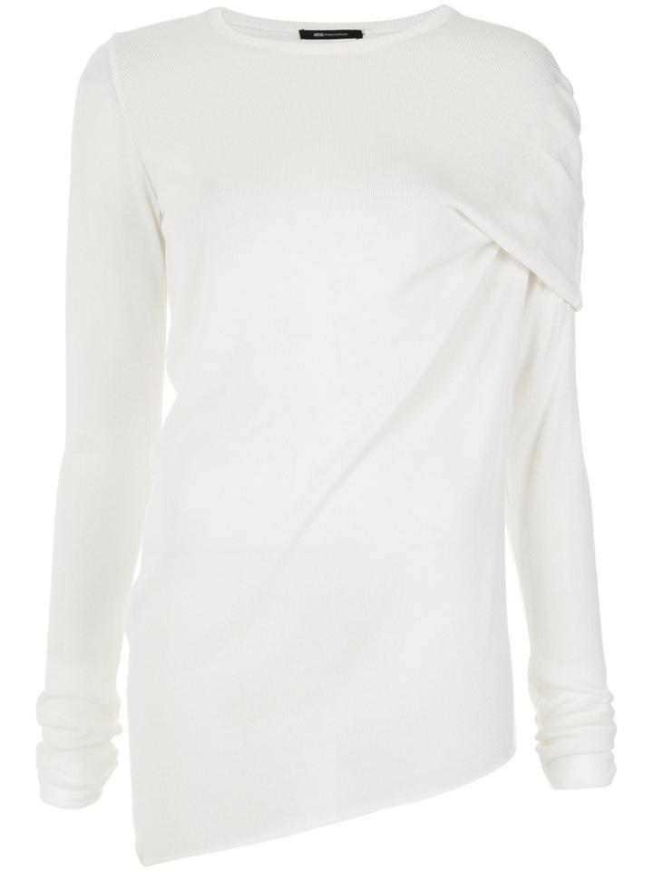 Uma Raquel Davidowicz Asymmetric Knitted Blouse - White