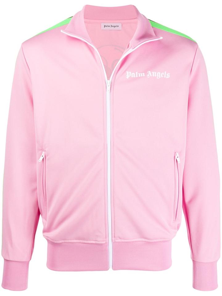 Palm Angels Ice Cream Skull Zipped Jacket - Pink