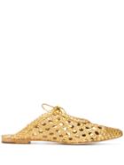 Ulla Johnson Gold Belen Sandals