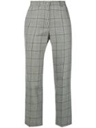 Red Valentino Plaid Tailored Trousers - Black