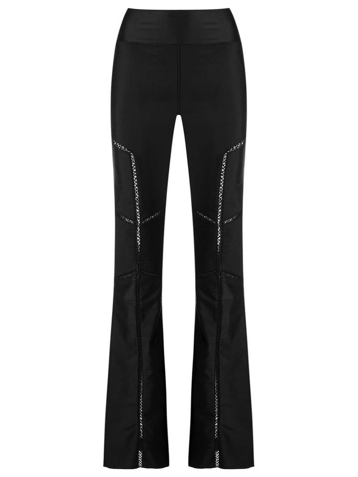 Andrea Bogosian Flared Trousers, Women's, Size: G, Grey, Polyamide/spandex/elastane