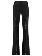 Andrea Bogosian Flared Trousers, Women's, Size: G, Grey, Polyamide/spandex/elastane