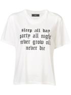 Amiri Slogan Short-sleeve T-shirt - White