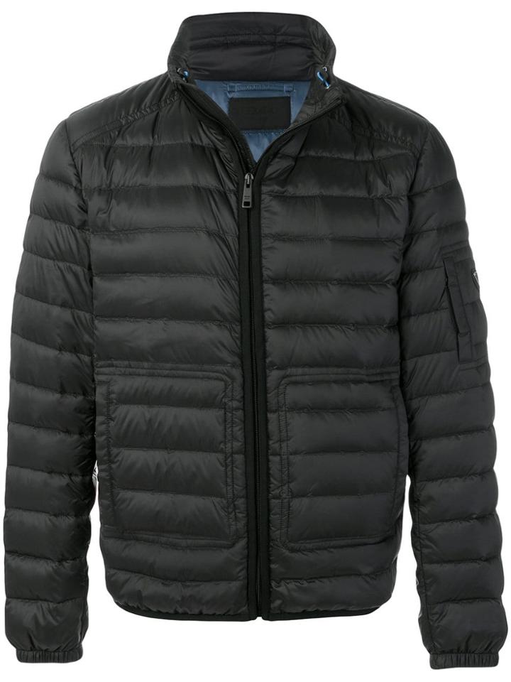 Prada Quilted Shell Down Jacket - Black