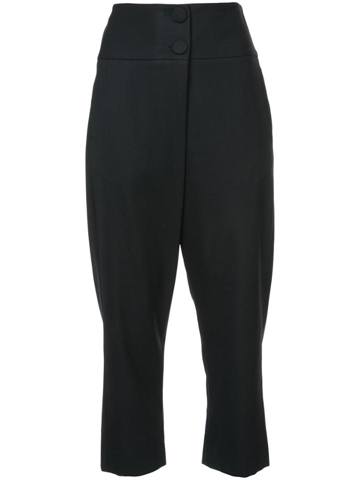 Monse Cropped Tailored Trousers - Black