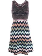 M Missoni Short Zigzag Dress - Blue