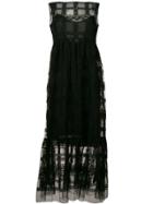 Ermanno Ermanno Tulle Caged Evening Dress - Black