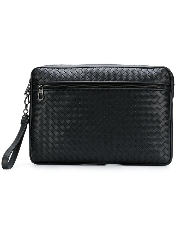 Bottega Veneta Intrecciato Nappa Document Case - Black