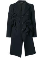 Comme Des Garçons Vintage Bow Detailed Coat - Blue