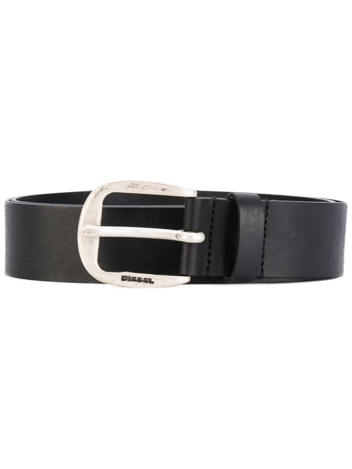 Diesel - Bre Active Belt - Men - Calf Leather - 85, Black, Calf Leather