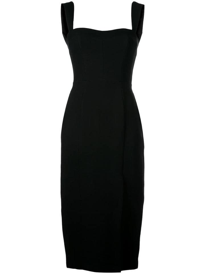 Adam Lippes Side Slit Dress - Black