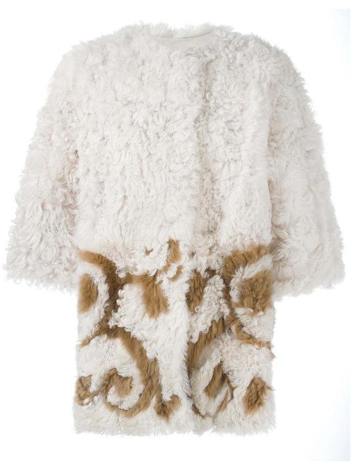S.w.o.r.d 6.6.44 'redemption' Coat, Women's, Size: 42, White, Lamb Fur/lamb Skin