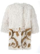 S.w.o.r.d 6.6.44 'redemption' Coat, Women's, Size: 42, White, Lamb Fur/lamb Skin
