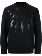 Neil Barrett Thunder Sweatshirt, Men's, Size: Medium, Black, Lyocell/viscose/cotton/lyocell