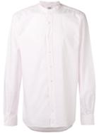 Aspesi - Grandad Collar Shirt - Men - Cotton - 39, Pink/purple, Cotton