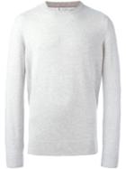 Brunello Cucinelli Cashmere Crew Neck Jumper, Men's, Size: 56, Grey, Cashmere