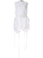 Ann Demeulemeester Pleated Inserts Shirt - White