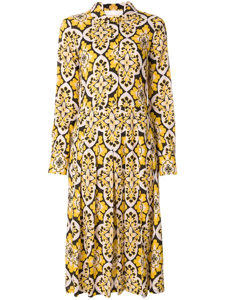 La Doublej Palazzo Shirt Dress - Yellow & Orange