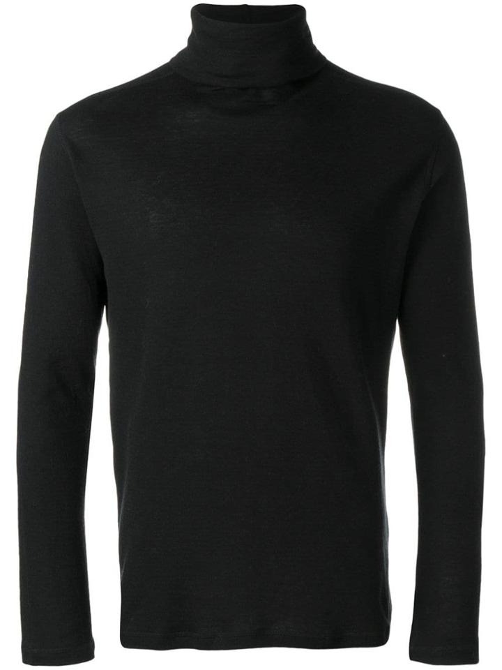 Majestic Filatures Roll Neck Jumper - Black