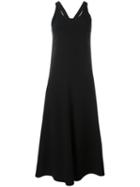 Joseph Long Racer-back Dress, Women's, Size: 38, Black, Viscose/spandex/elastane/cotton