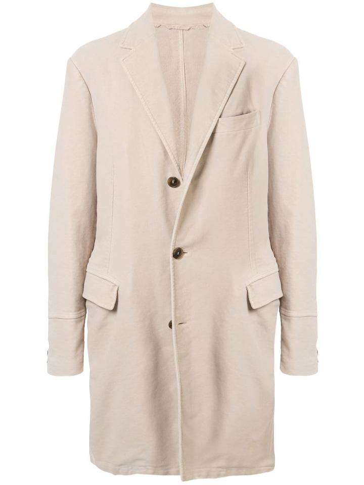 Salvatore Ferragamo Pre-owned Single-breasted Coat - Neutrals