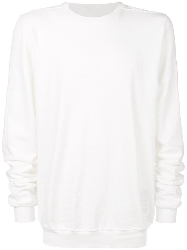 Rick Owens Drkshdw Crew Neck Sweatshirt - White
