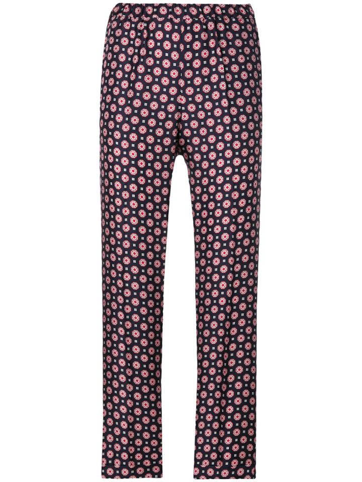 Alberto Biani Geometric Print Trousers - Blue