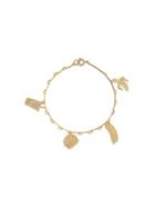 Malaika Raiss Food Charm Bracelet - Metallic