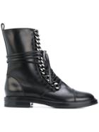 Casadei City Rock Ankle Boots - Black