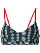 The Upside Printed Bra Top - Blue