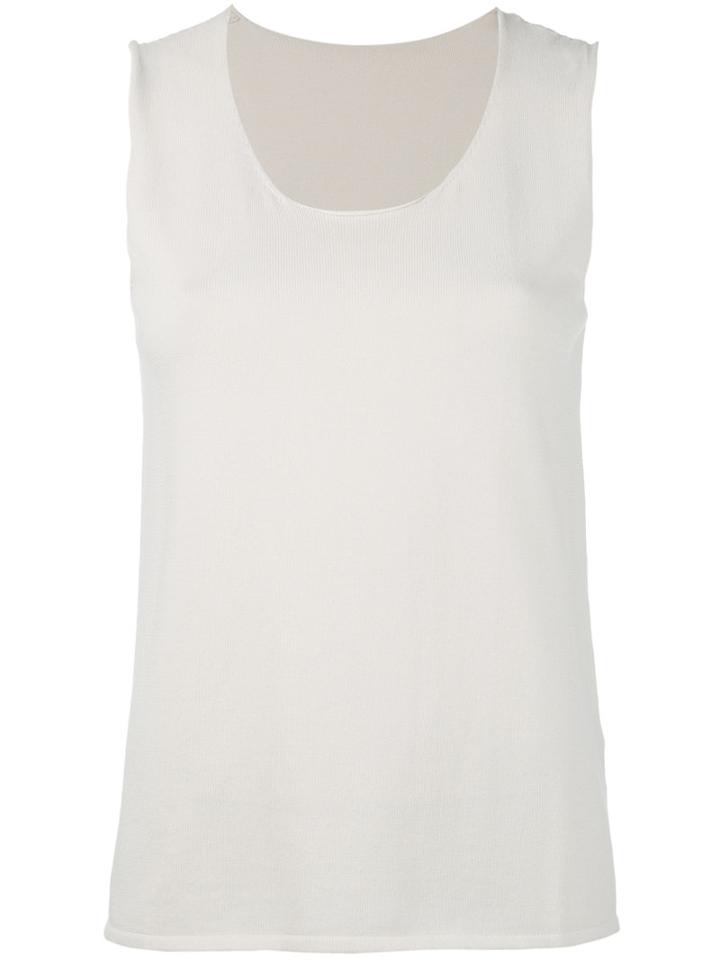 Le Tricot Perugia - Classic Tank Top - Women - Cotton - M, Nude/neutrals, Cotton