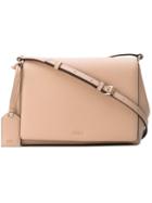 Dkny - Foldover Crossbody Bag - Women - Calf Leather - One Size, Nude/neutrals, Calf Leather