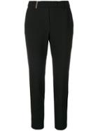 Peserico Belted Slim Trousers - Black
