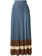 Altea Knitted Pleated Skirt - Blue