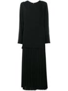 Adam Lippes Layered Dress, Women's, Size: 8, Black, Polyester/viscose