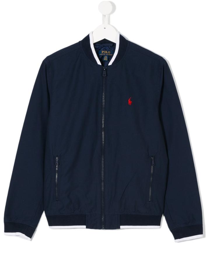 Ralph Lauren Kids Classic Bomber Jacket - Blue