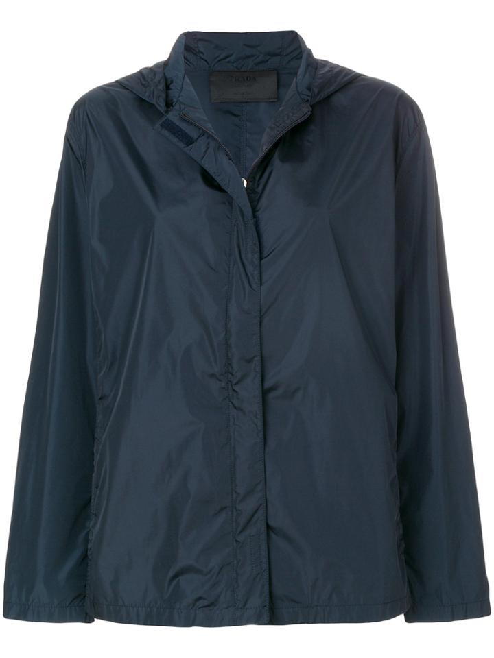 Prada Vintage Zipped Fitted Jacket - Blue