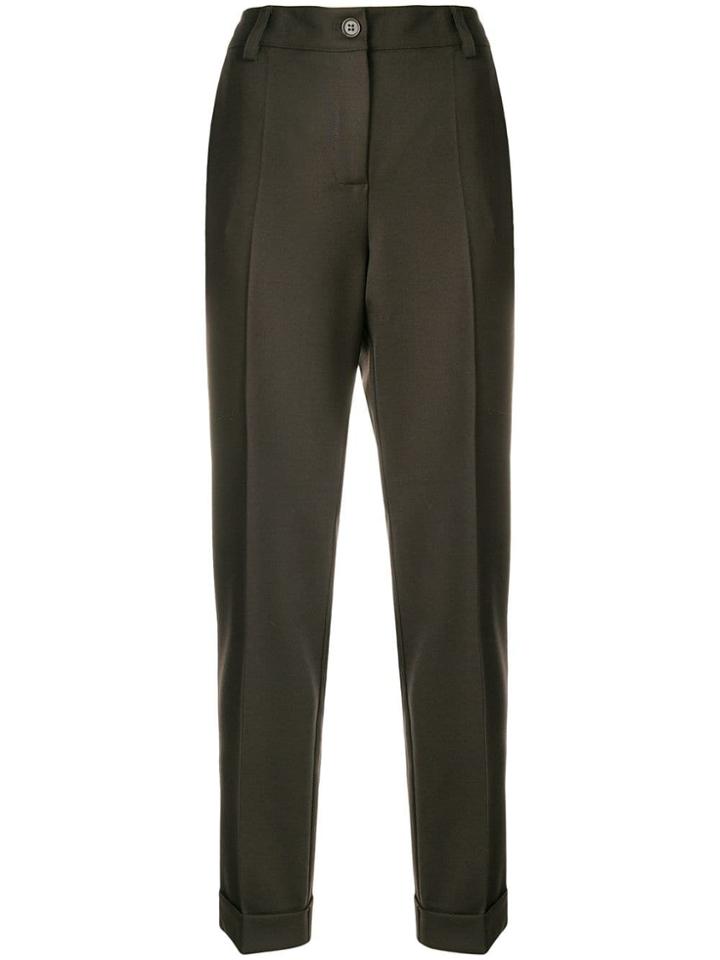 P.a.r.o.s.h. Turned Up Hem Trousers - Brown